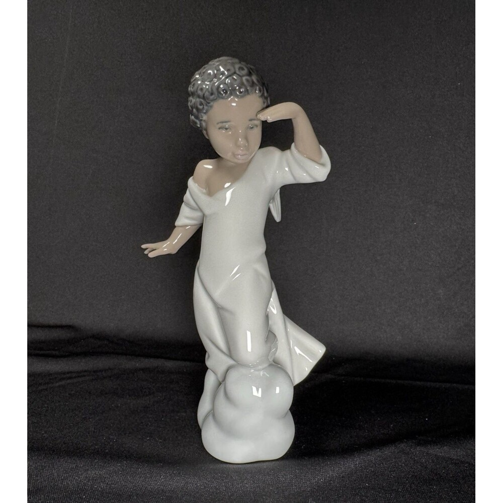 Lladro 6492 Black Legacy Your Special Angel Watching From Heaven Vintage 1997 - Picture 2 of 7